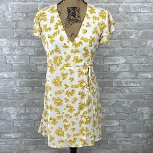 Francesca’s Harper Yellow Wrap Dress